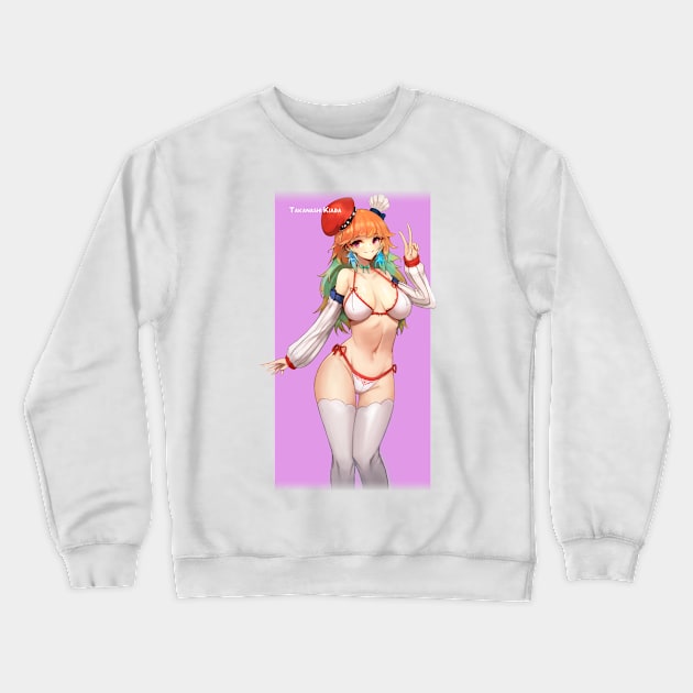 Takanashi Kiara In UnderWear, Hololive Crewneck Sweatshirt by SaucyBandit